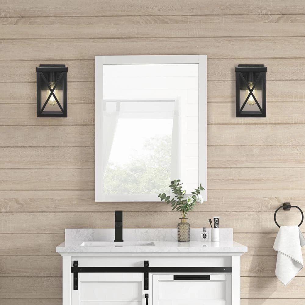 Gamma 5.12 in. W 1-Light Painted Black Wall Sconce by OVE Decors 8 Gamma 5.12 in. W 1-Light Painted Black Wall Sconce by OVE Decors - Image 7