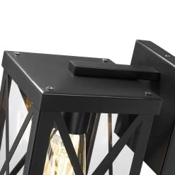 Gamma 5.12 in. W 1-Light Painted Black Wall Sconce by OVE Decors 12 Gamma 5.12 in. W 1-Light Painted Black Wall Sconce by OVE Decors -Kenroy Home Sales painted black ove decors wall sconces 15lva gamm05 pb 44 1000