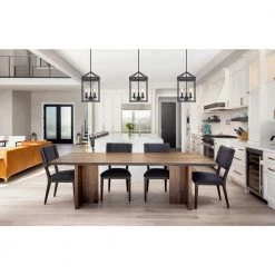Henry II 3-Light Painted Black Sand Pendant by OVE Decors -Kenroy Home Sales painted black sand ove decors chandeliers 15lpe hen210 bl 31 1000
