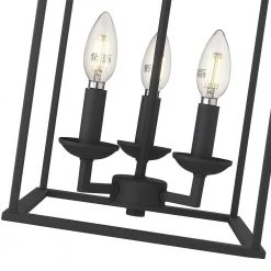 Henry II 3-Light Painted Black Sand Pendant by OVE Decors -Kenroy Home Sales painted black sand ove decors chandeliers 15lpe hen210 bl 44 1000