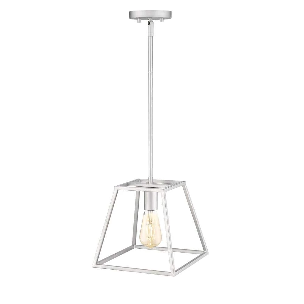 Adele 10 in. 1-Light Painted Brushed Nickel Ceiling Pendant Light by OVE Decors 6 Adele 10 in. 1-Light Painted Brushed Nickel Ceiling Pendant Light by OVE Decors - Image 4