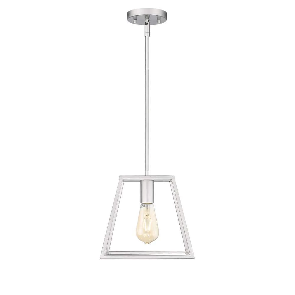 Adele 10 in. 1-Light Painted Brushed Nickel Ceiling Pendant Light by OVE Decors 3 Adele 10 in. 1-Light Painted Brushed Nickel Ceiling Pendant Light by OVE Decors