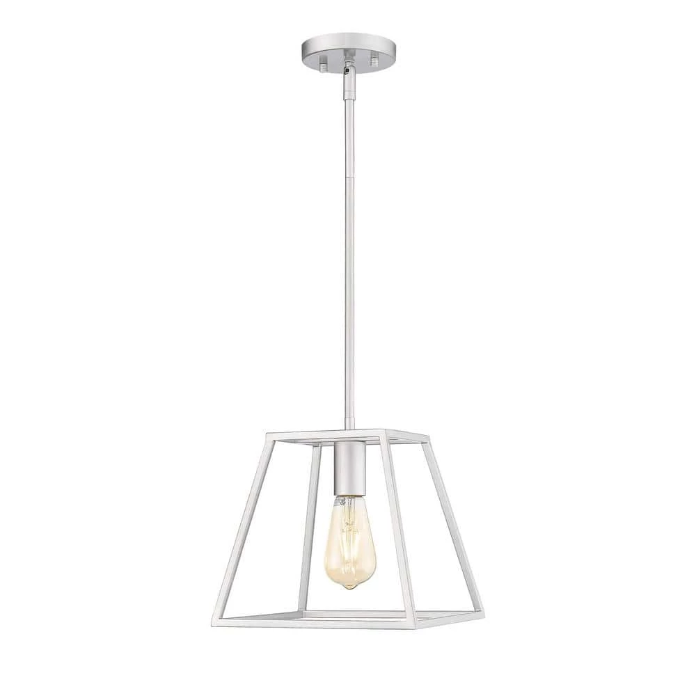 Adele 10 in. 1-Light Painted Brushed Nickel Ceiling Pendant Light by OVE Decors 5 Adele 10 in. 1-Light Painted Brushed Nickel Ceiling Pendant Light by OVE Decors - Image 3