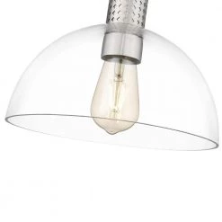 Ella 1-Light 10 in. Painted Satin Nickel finish Ceiling Pendant Light by OVE Decors -Kenroy Home Sales painted brushed nickel ove decors chandeliers 15lpe ella10 lc 44 1000