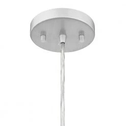 Lia 1-Light 8 in. Painted Satin Nickel Ceiling Pendant Light with Clear Crackled Glass and Ring by OVE Decors -Kenroy Home Sales painted brushed nickel ove decors chandeliers 15lpe lia008 tc fa 1000