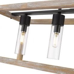 Winchester 4-Light Driftwood and Black Island Pendant Light by OVE Decors -Kenroy Home Sales painted driftwood and black ove decors chandeliers 15lpe winc30 pw 4f 1000