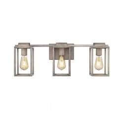Welsh 25.3 in. W 3-Light Painted Light Wood Vanity Light by OVE Decors