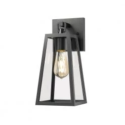 Agnes 1-Light Sconce Painted Matte Black Outdoor Coach Light by OVE Decors -Kenroy Home Sales painted matte black ove decors outdoor sconces 15lco agne05 pb c3 1000