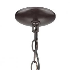Southampton 6-Light Oil Rubbed Bronze Chandelier with Cracked Glass Shades by OVE Decors -Kenroy Home Sales painted orb ove decors chandeliers 15lch sout22 pb fa 1000