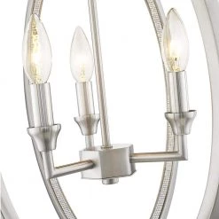 Gavin II 4-Lights Polished Nickel 17 in. LED Chandelier with Crystal Strips by OVE Decors -Kenroy Home Sales polished nickel ove decors chandeliers ch gav217 pnkky fa 1000