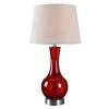 Decanter 28 in. Red Table Lamp with Creme Shade by Kenroy Home -Kenroy Home Sales red kenroy home table lamps 32255red 64 1000