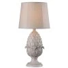 Artichoke 30 in. H Roman White Outdoor Table Lamp by Kenroy Home -Kenroy Home Sales roman white kenroy home outdoor table lamps 32487rw 64 1000