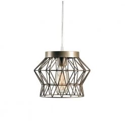 Thaxton 1-Light Silver Swag Pendant by Kenroy Home