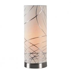 Circo 12 in. Steel Accent Lamp with White Shade by Kenroy Home