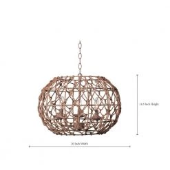 Torus 3-Light Tan Pendant by Kenroy Home -Kenroy Home Sales tan finish kenroy home chandeliers 92072tn c3 1000