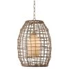Seagrass 1-Light Tan Rope Pendant by Kenroy Home -Kenroy Home Sales tan rope finish kenroy home chandeliers 93316tn 64 1000
