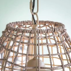 Seagrass 1-Light Tan Rope Pendant by Kenroy Home -Kenroy Home Sales tan rope finish kenroy home chandeliers 93316tn fa 1000
