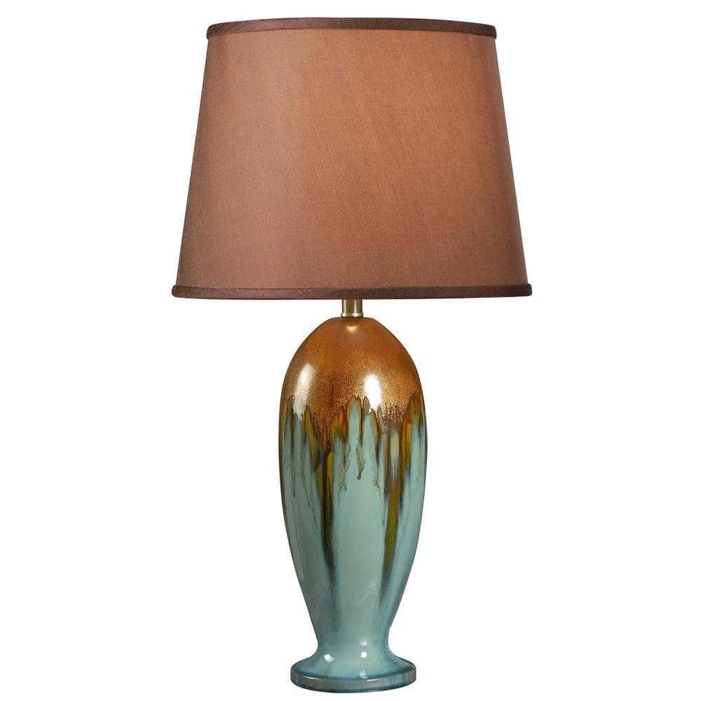 Tucson 32 in. H Teal Ceramic Table Lamp by Kenroy Home 3 Tucson 32 in. H Teal Ceramic Table Lamp by Kenroy Home