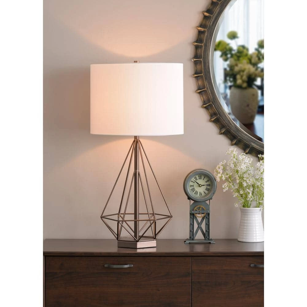 Pyramid 29.25 in. Vintage Copper Table Lamp by Kenroy Home 4 Pyramid 29.25 in. Vintage Copper Table Lamp by Kenroy Home - Image 2