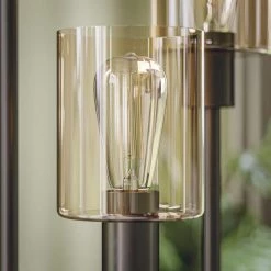 Thornton 73 in. Bronze Torchiere with Amber Glass Shade by Kenroy Home 16 Thornton 73 in. Bronze Torchiere with Amber Glass Shade by Kenroy Home -Kenroy Home Sales warm bronze finish kenroy home floor lamps 32976wbz 76 1000