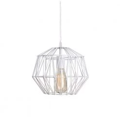 Mindi 1-Light White Swag Pendant by Kenroy Home