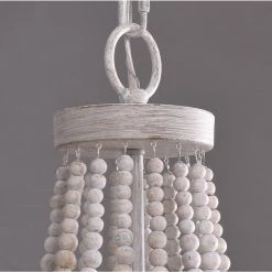 Dumas 3-Light Weathered White Wood Bead Chandelier by Kenroy Home 17 Dumas 3-Light Weathered White Wood Bead Chandelier by Kenroy Home -Kenroy Home Sales weathered white kenroy home chandeliers 93131ww 1f 1000