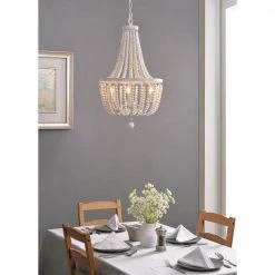 Dumas 3-Light Weathered White Wood Bead Chandelier by Kenroy Home 15 Dumas 3-Light Weathered White Wood Bead Chandelier by Kenroy Home -Kenroy Home Sales weathered white kenroy home chandeliers 93131ww c3 1000