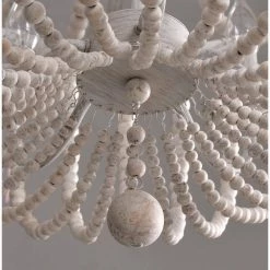 Dumas 5-Light Weathered White Wood Bead Chandelier by Kenroy Home 21 Dumas 5-Light Weathered White Wood Bead Chandelier by Kenroy Home -Kenroy Home Sales weathered white kenroy home chandeliers 93132ww 1f 1000
