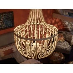 Dumas 5-Light Weathered White Wood Bead Chandelier by Kenroy Home 20 Dumas 5-Light Weathered White Wood Bead Chandelier by Kenroy Home -Kenroy Home Sales weathered white kenroy home chandeliers 93132ww 4f 1000