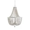 Dumas 5-Light Weathered White Wood Bead Chandelier by Kenroy Home 2 Dumas 5-Light Weathered White Wood Bead Chandelier by Kenroy Home -Kenroy Home Sales weathered white kenroy home chandeliers 93132ww 64 1000