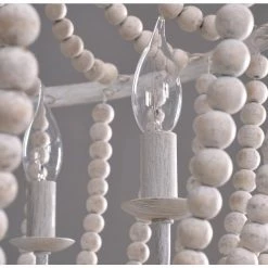 Dumas 5-Light Weathered White Wood Bead Chandelier by Kenroy Home 24 Dumas 5-Light Weathered White Wood Bead Chandelier by Kenroy Home -Kenroy Home Sales weathered white kenroy home chandeliers 93132ww 76 1000