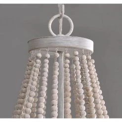 Dumas 5-Light Weathered White Wood Bead Chandelier by Kenroy Home 23 Dumas 5-Light Weathered White Wood Bead Chandelier by Kenroy Home -Kenroy Home Sales weathered white kenroy home chandeliers 93132ww fa 1000
