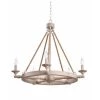 Timone 5-Light Weathered White Chandelier by Kenroy Home -Kenroy Home Sales weathered white kenroy home chandeliers 94085ww 64 1000