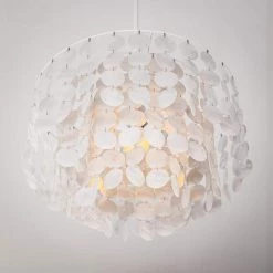 Shelley 1-Light White Pendant by Kenroy Home -Kenroy Home Sales white finish kenroy home chandeliers 93409wh 44 1000