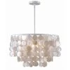 Shelley 1-Light White Pendant by Kenroy Home -Kenroy Home Sales white finish kenroy home chandeliers 93409wh 64 1000