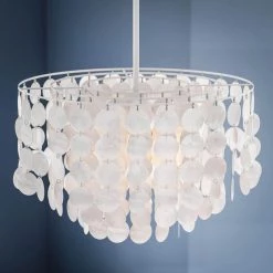 Shelley 1-Light White Pendant by Kenroy Home -Kenroy Home Sales white finish kenroy home chandeliers 93409wh fa 1000