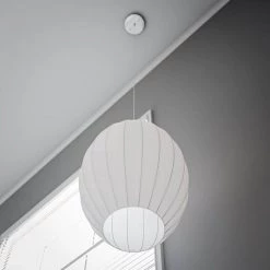 Covey 1-Light White Silk Convertible Plug-In Swag Pendant by Kenroy Home -Kenroy Home Sales white kenroy home chandeliers 93021wh 44 1000