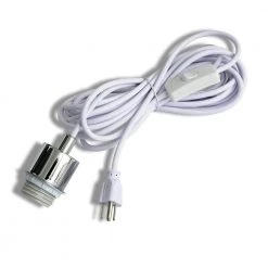 Covey 1-Light White Silk Convertible Plug-In Swag Pendant by Kenroy Home -Kenroy Home Sales white kenroy home chandeliers 93021wh fa 1000