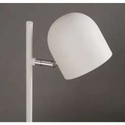 Vidal 18 in. White Desk Lamp with Metal Shade by Kenroy Home -Kenroy Home Sales white kenroy home desk lamps 32894wh 4f 1000