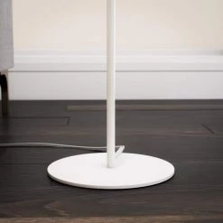 Vidal 54 in. White Floor Lamp with White Metal Shade by Kenroy Home -Kenroy Home Sales white kenroy home floor lamps 32895wh 1f 1000