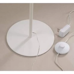 Vidal 54 in. White Floor Lamp with White Metal Shade by Kenroy Home -Kenroy Home Sales white kenroy home floor lamps 32895wh 44 1000