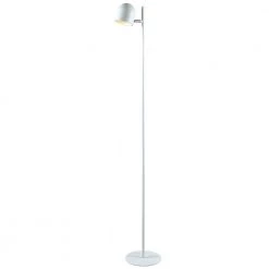 Vidal 54 in. White Floor Lamp with White Metal Shade by Kenroy Home