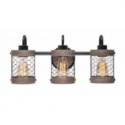 Cozy 3-Light Oil Rubbed Bronze Bathroom Vanity Light by Kenroy Home