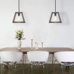 Agnes I 1-Light Wood Painting Matt Black Socket Pendant by OVE Decors -Kenroy Home Sales wood painted ove decors chandeliers pe agn110 wbbky 31 1000