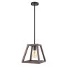 Agnes I 1-Light Wood Painting Matt Black Socket Pendant by OVE Decors -Kenroy Home Sales wood painted ove decors chandeliers pe agn110 wbbky 64 1000