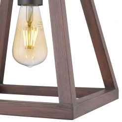 Agnes I 1-Light Wood Painting Matt Black Socket Pendant by OVE Decors -Kenroy Home Sales wood painted ove decors chandeliers pe agn110 wbbky 66 1000